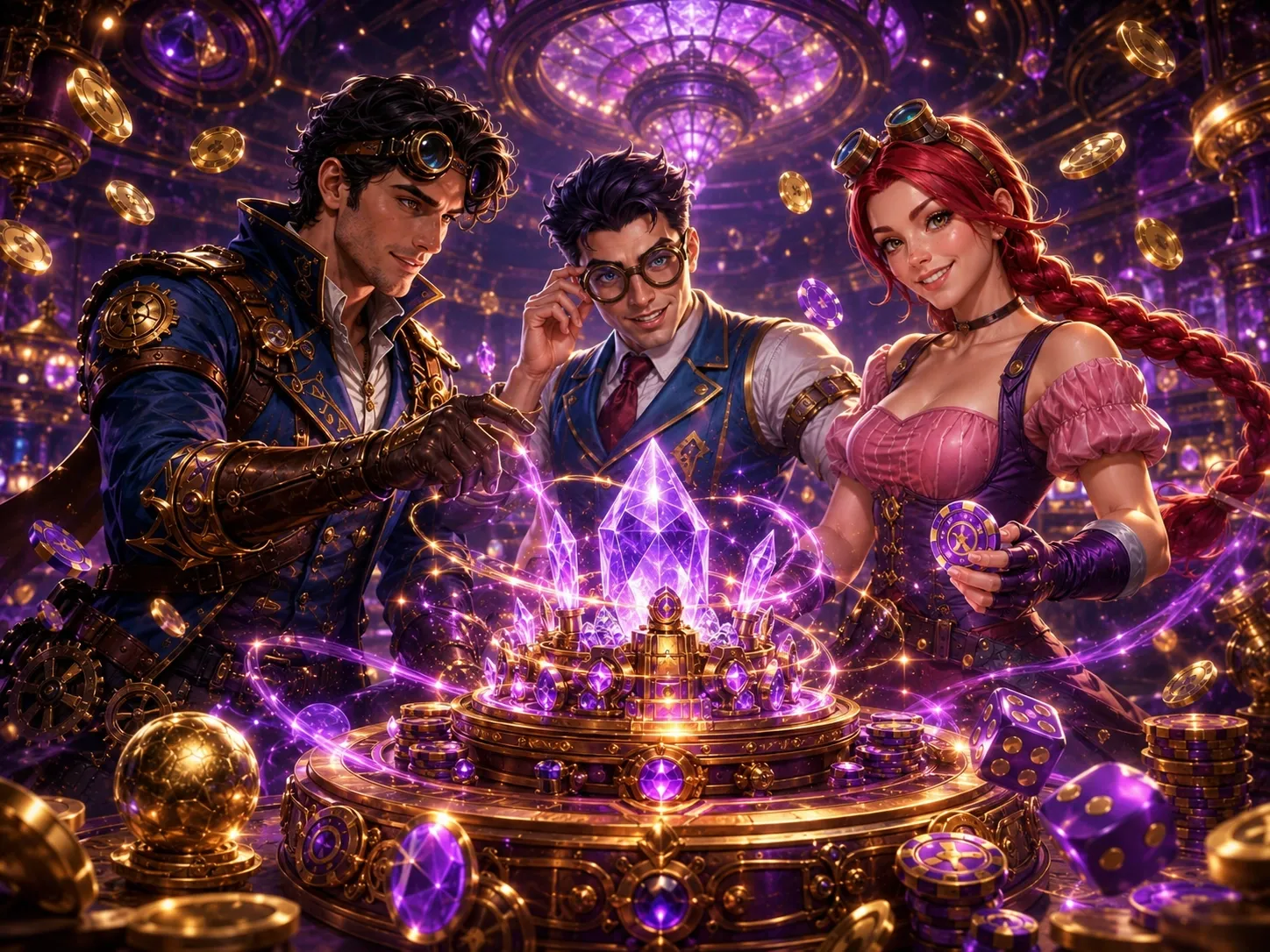 Stone neon roulette coins games